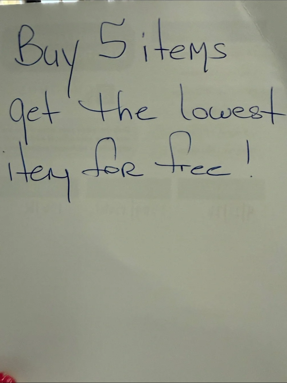 Buy 2 items at the asking price you will get a third $10 item for free